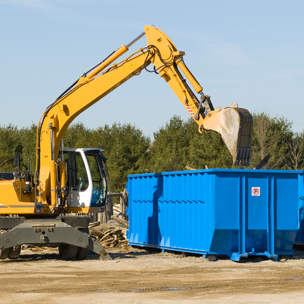 what happens if the residential dumpster is damaged or stolen during rental in Burkett TX